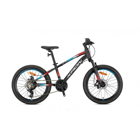 24J KRON XC75 21V VB ÇOCUK BİSİKLETİ - MAT SİYAH KIRMIZI GRİ MAVİ - 33 KADRO