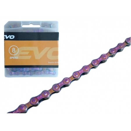 EVO F80 ZİNCİR INDEX 8 SPEED 116 BAKLA - Rainbow