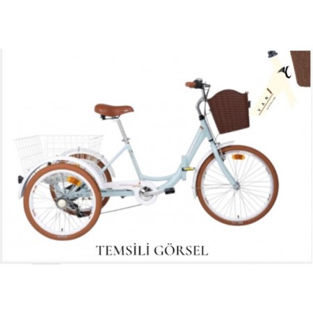 24J CARRARO CARAVAN KATLANIR ŞEHİR BİSİKLETİ - ALTIN BEYAZ SİYAH - 41