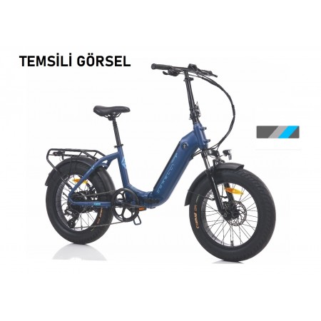 20J CORELLİ NICMA-S KATLANIR ELEKTRİKLİ BİSİKLET - GRİ - 41 KADRO