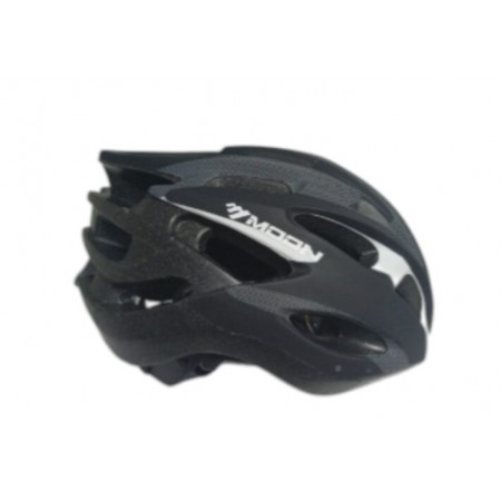 MOON MV-88  KASK IŞIKLI  -  SİYAH BEYAZ - M