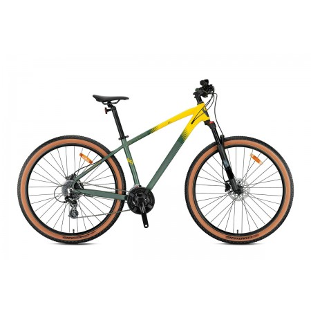 27.5J KRON XC 150 24V HD DAĞ BİSİKLETİ - MAT YEŞİL SARI FÜME - 38 KADRO