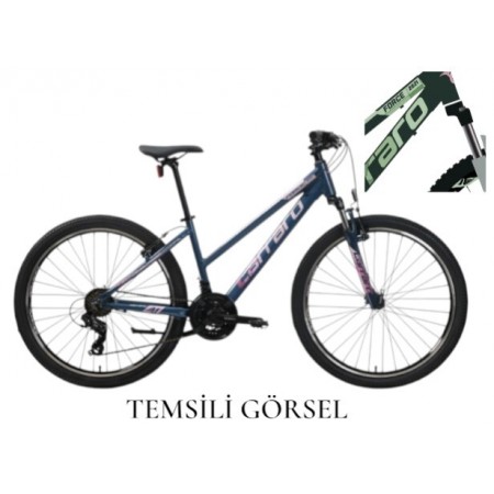 26J CARRARO FORCE 601 BAYAN DAĞ BİSİKLETİ - MAT KOYU YEŞİL/AÇIK YEŞİL/PEMBE - 38