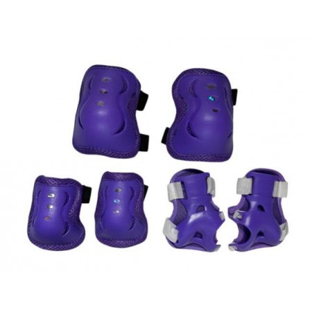 TEX ÇOCUK DİZLİK DİRSEKLİK SET   - MOR