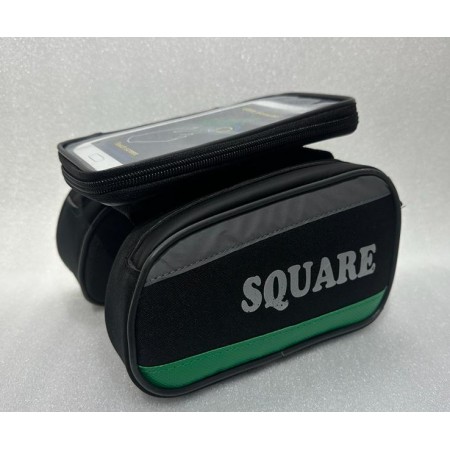 SQUARE S-250 Kadro Üstü Heybe Çanta - SİYAH YEŞİL SQUARE S-250 Kadro Üstü Heybe Çanta - SİYAH YEŞİL