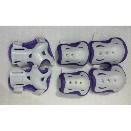 TEX ÇOCUK DİZLİK DİRSEKLİK SET   - LİLA BEYAZ TEX ÇOCUK DİZLİK DİRSEKLİK SET   - LİLA BEYAZ