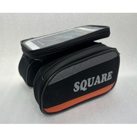 SQUARE S-250 Kadro Üstü Heybe Çanta - SİYAH TURUNCU SQUARE S-250 Kadro Üstü Heybe Çanta - SİYAH TURUNCU