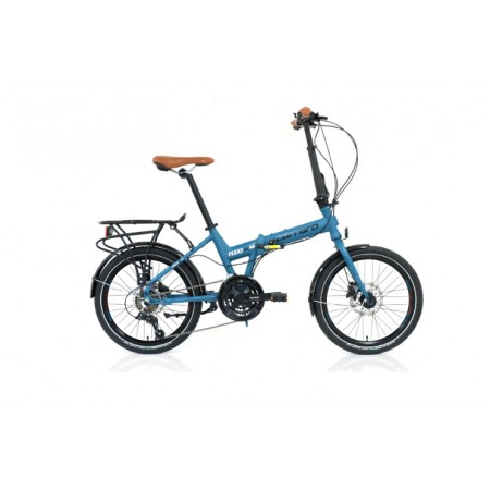 20J CARRARO FLEXİ 121 HD KATLANIR BİSİKLET - MAT PETROL YEŞİLİ SİYAH KAHVE