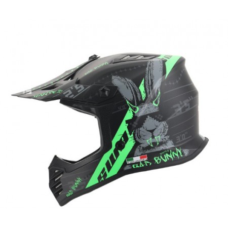 SWAY - FS-618 BUNNY CROSS KASK - SİYAH YEŞİL - XLARGE BEDEN
