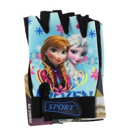 TEX XBYC HJ-1509  KIZ ÇOCUK ELDİVENİ - KARLAR KRALİÇESİ - MAVİ