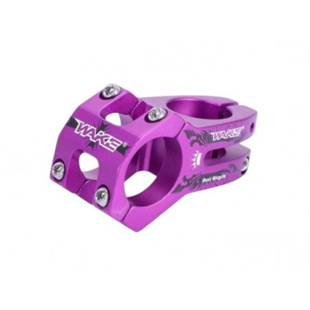 WAKE Gidon Boğazı  Alüminyum 31.8mm -Mor / Siyah Desenli