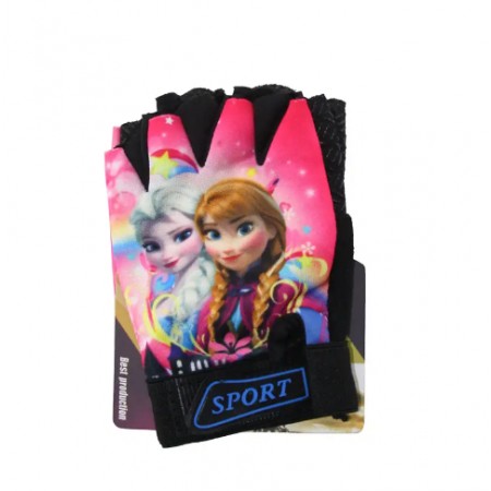 XBYC HJ-1509  KIZ ÇOCUK ELDİVENİ - KARLAR KRALİÇESİ - PEMBE