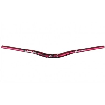 LUNJE Gidon Alüminyum 31.8mm 780mm - Kırmızı Siyah Beyaz