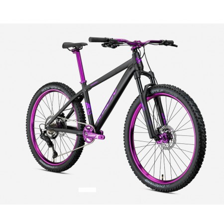 27.5J KRON REBEL 8V HD DAĞ BİSİKLETİ - MAT SİYAH MOR - 42 KADRO