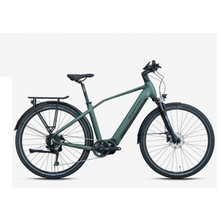 28J KRON ZEON 9V HD ELEKTRİKLİ ŞEHİR BİSİKLETİ - MAT YEŞİL SİYAH - 46 KADRO