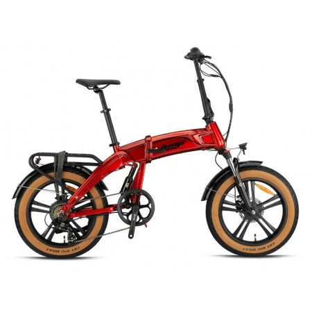 20J LOOP ARMOUR KOLON 7V HD ELEKTRİKLİ KATLANIR BİSİKLET -KIRMIZI SİYAH