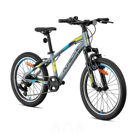 20J KRON XC75 7VİTES ÇOCUK BİSİKLETİ - NARDO GRİ NEON SARI SİYAH MAVİ