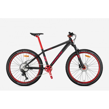 26J KRON REBEL 8V HD DAĞ BİSİKLETİ - MAT SİYAH KIRMIZI - 38 kadro