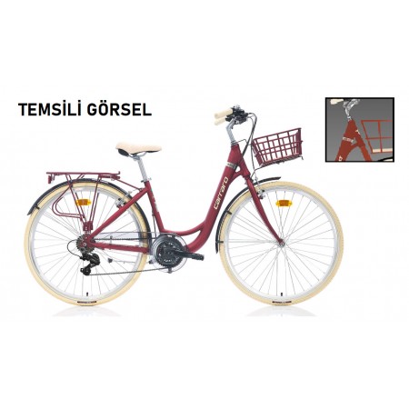 28J CARRARO JULIET ŞEHİR BİSİKLETİ - MAT KİREMİT KROM KREM - 43 KADRO 28J CARRARO JULIET ŞEHİR BİSİKLETİ - MAT KİREMİT KROM KREM - 43 KADRO
