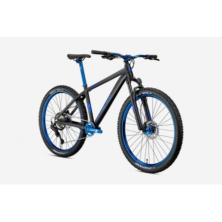 27.5J KRON REBEL 8V HD DAĞ BİSİKLETİ - MAT SİYAH MAVİ - 42 kadro