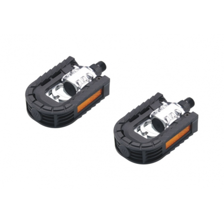 BRIVIGA PEDAL HF-881 KATLANIR ALÜMİNYUM/PLASTİK BARREL SİYAH 112x70mm 426g/pr
