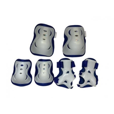 TEX ÇOCUK DİZLİK DİRSEKLİK SET   - KOYU MAVİ BEYAZ
